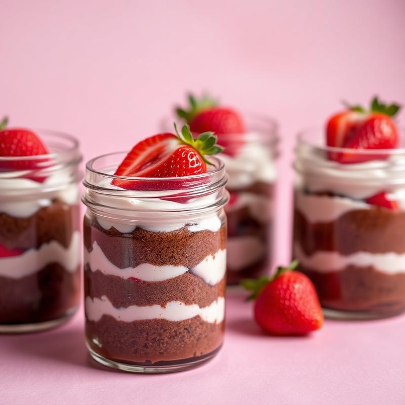 Postre casero decorado